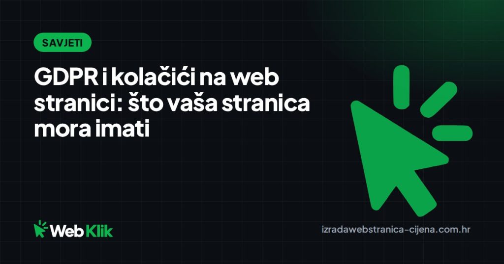 GDPR i kolačići na web stranici: što vaša stranica mora imati