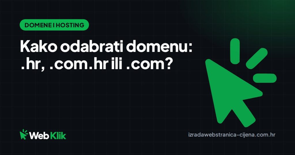 Kako odabrati domenu: .hr, .com.hr ili .com?