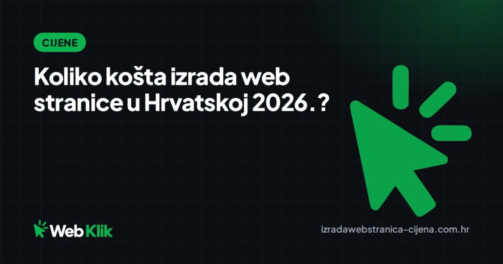 Koliko košta izrada web stranice u Hrvatskoj 2026.?