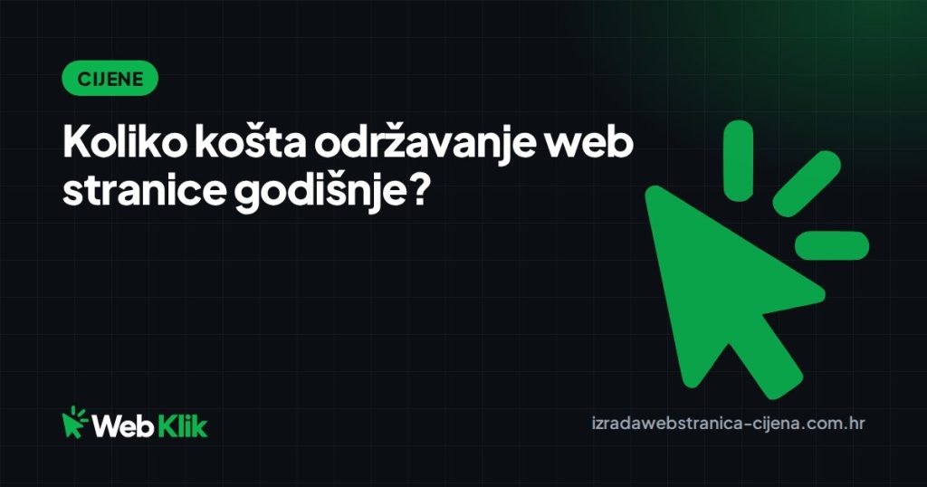 Koliko košta održavanje web stranice godišnje?