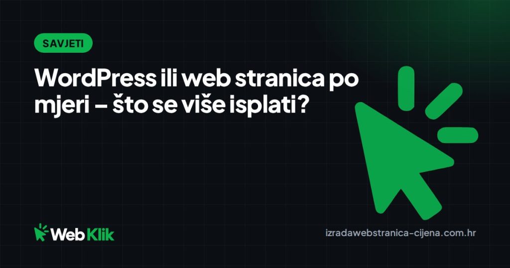 WordPress ili web stranica po mjeri – što se više isplati?